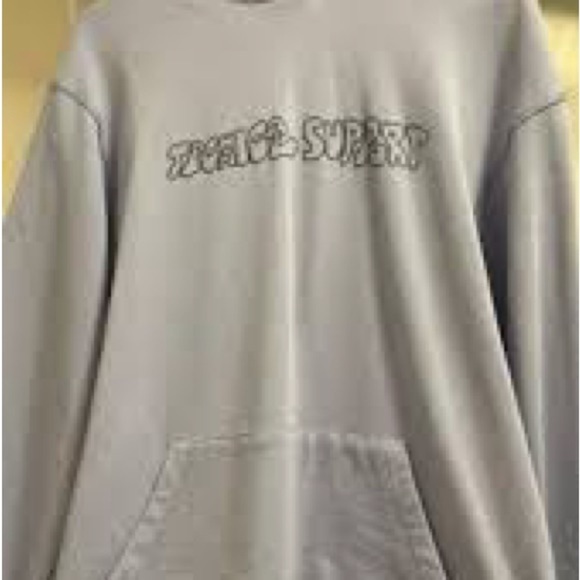 Zara Tops - Zara Athleticz Light Gray/Blue Purple Pullover Hoodie